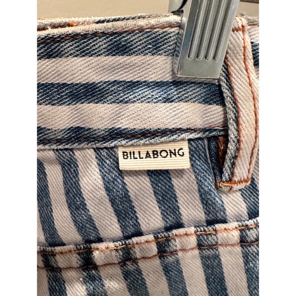 Billabong How Bout That Striped Denim Shorts Size 28 - Picture 5 of 7